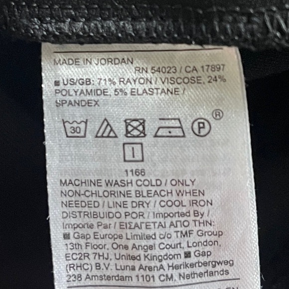 Banana Republic Everywhere Wide Leg Ponte Ankle Pant Black Sz M Pull On Trouser - Picture 7 of 8